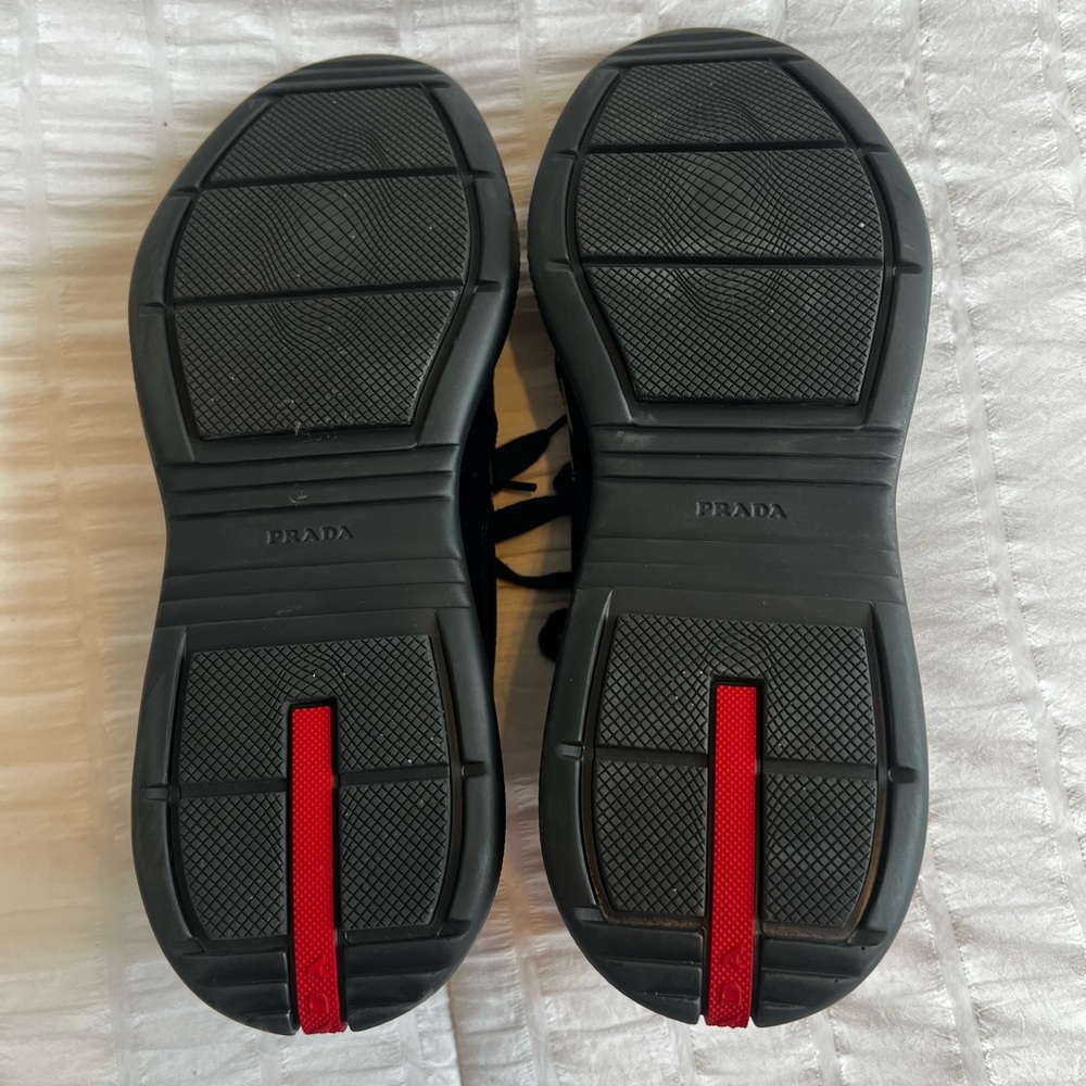 PRADA America’s Cup Patent Leather Sneakers - Picture 10 of 12